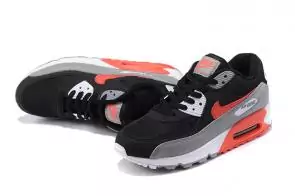 nike air max 90 hommes baskets chaussures noir red gray